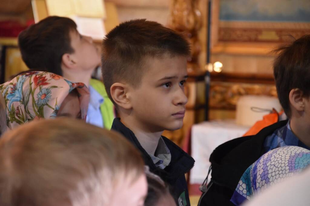 Экскурсия для двух 4 классов в Архангельском храме г. Сасово