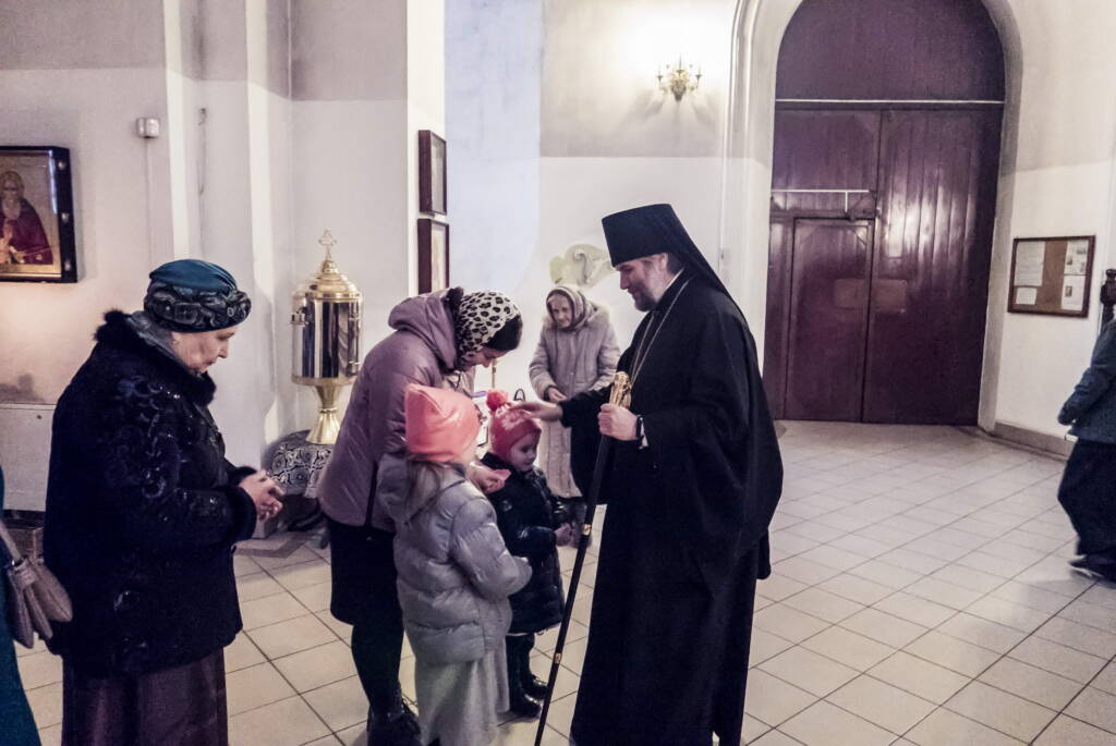 Всенощное бдение в канун Недели 5-й Великого поста в Вознесенском Кафедральном соборе города Касимова