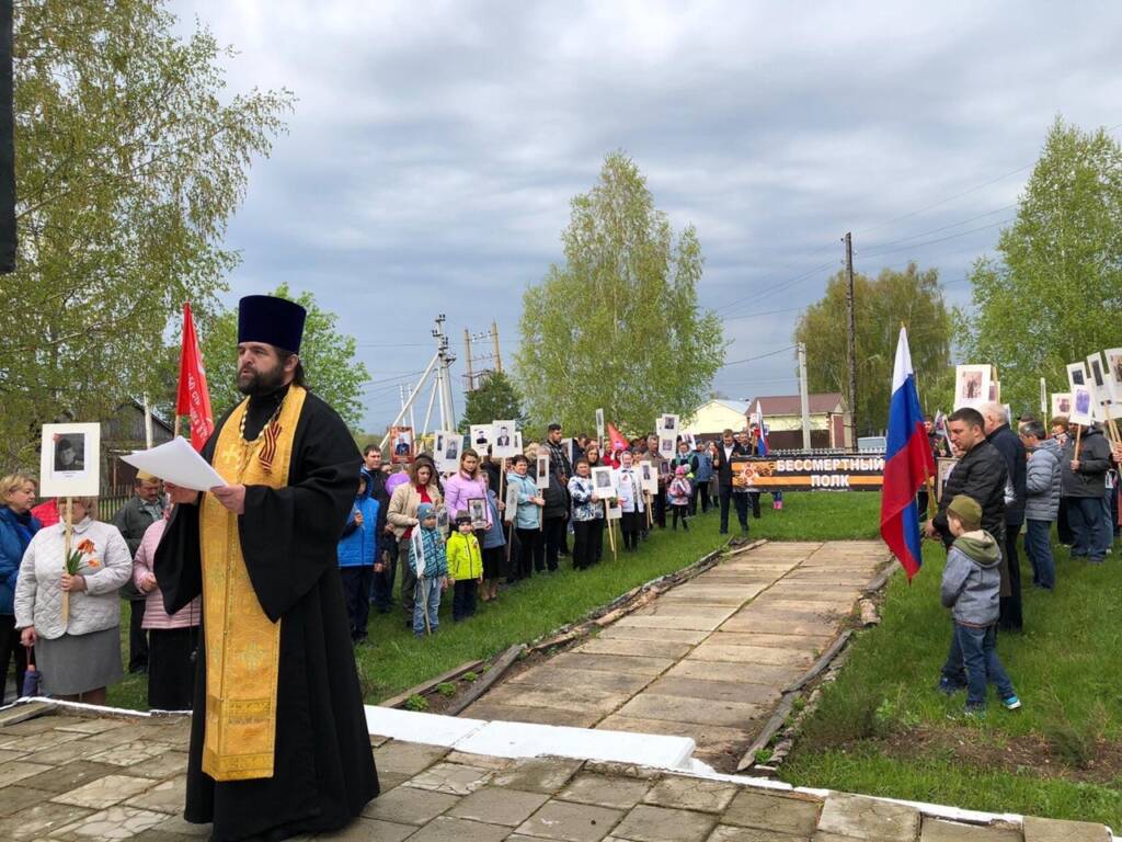 В село Царёво Ермишинского района отметили 77-летие Победы в Великой Отечественной Войне
