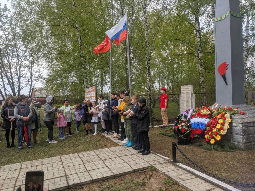 Празднование 77-летия Победы в Великой Отечественной Войне в с. Аладьино Чучковского района