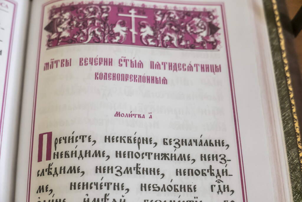 Божественная Литургия в день Святой Троицы в Вознесенском Кафедральном соборе города Касимова