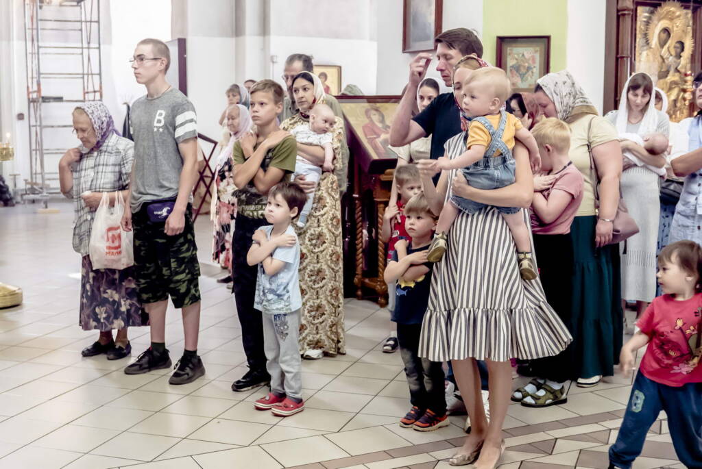 Божественная Литургия в Неделю 7-ю по Пятидесятнице в Вознесенском Кафедральном соборе города Касимова