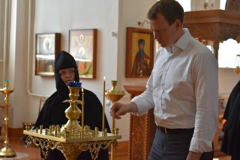 Во время рабочей поездки в Кадом врио губернатора Рязанской области Павел Малков посетил Милостиво-Богородицкий женский монастырь