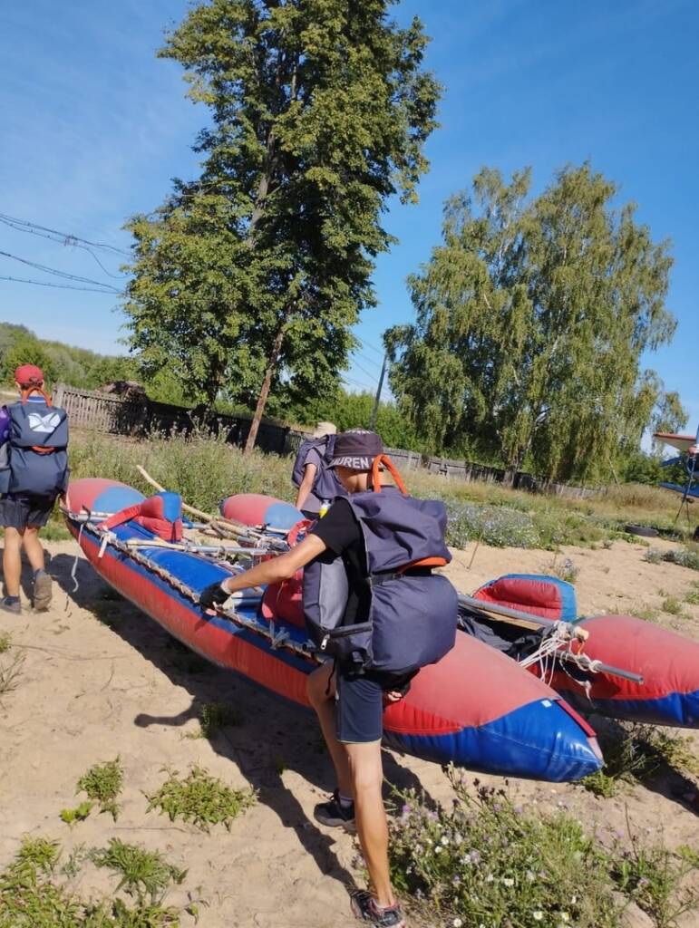 В Кадомском районе состоялся двухсуточный тренировочный переход на катамаранах по реке Мокше