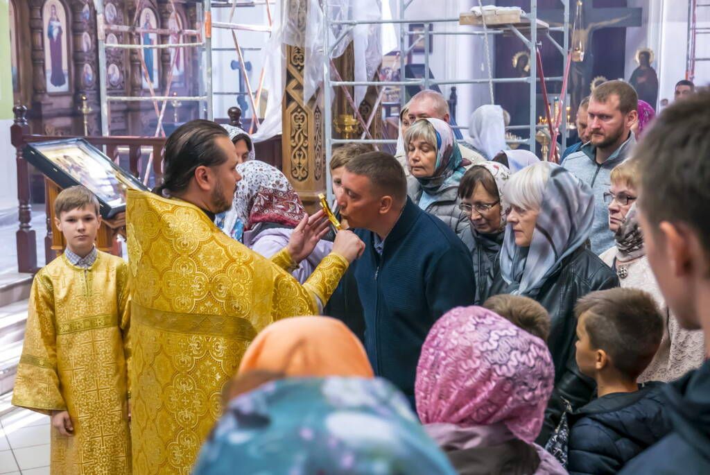 Божественная Литургия в Неделю 13-ю по Пятидесятнице в Вознесенском Кафедральном соборе города Касимова