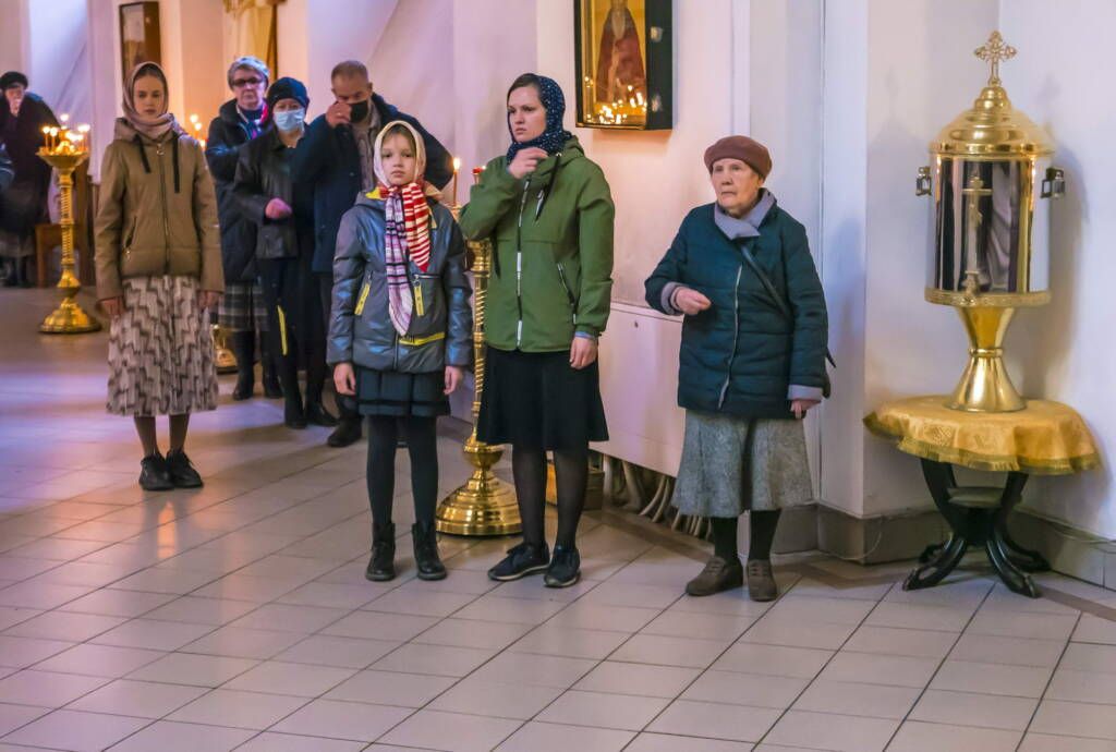 Божественная Литургия в Неделю 15-ю по Пятидесятнице, перед Воздвижением в Вознесенском Кафедральном соборе города Касимова