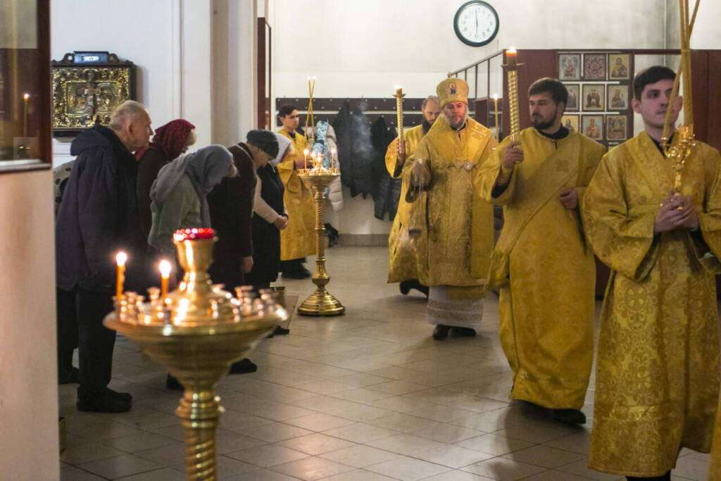 Всенощное бдение в канун Недели 24-й по Пятидесятнице в Вознесенском Кафедральном соборе города Касимова