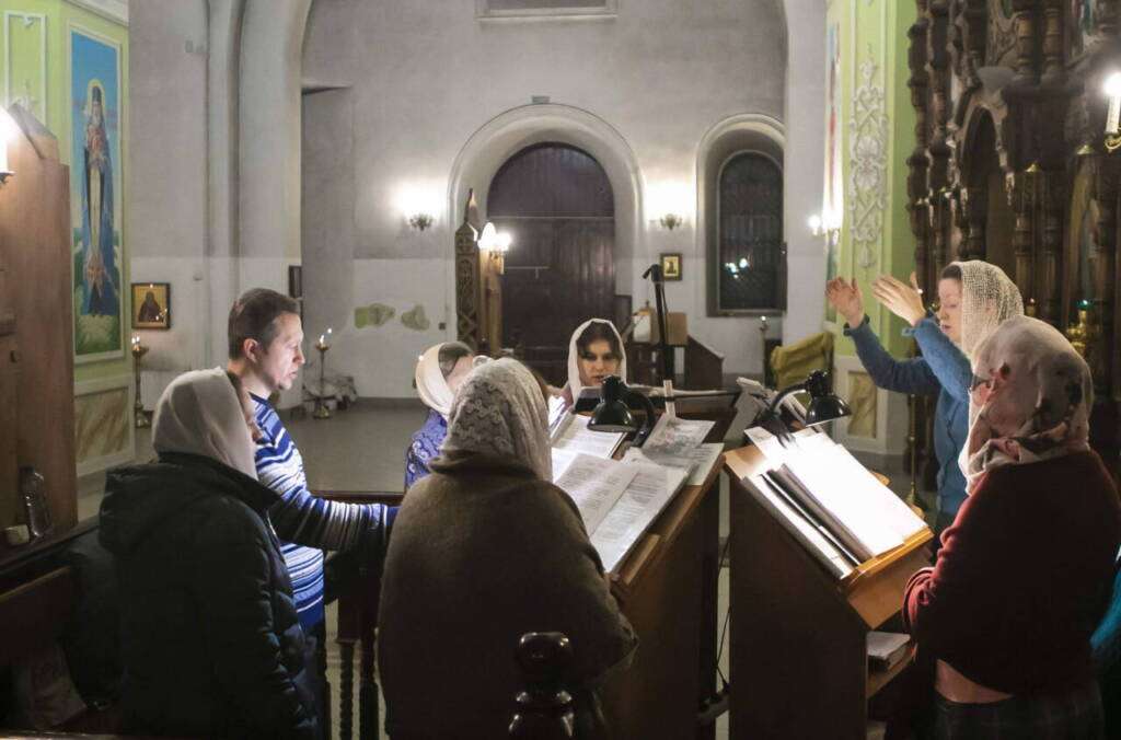 Всенощное бдение в канун Недели 28-й по Пятидесятнице, святых праотец в Вознесенском Кафедральном соборе города Касимова