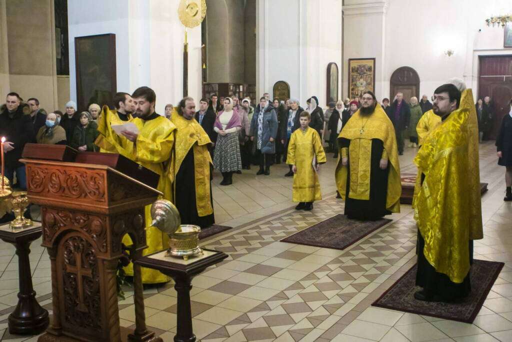 Молебен на новолетие в Вознесенском Кафедральном соборе города Касимова