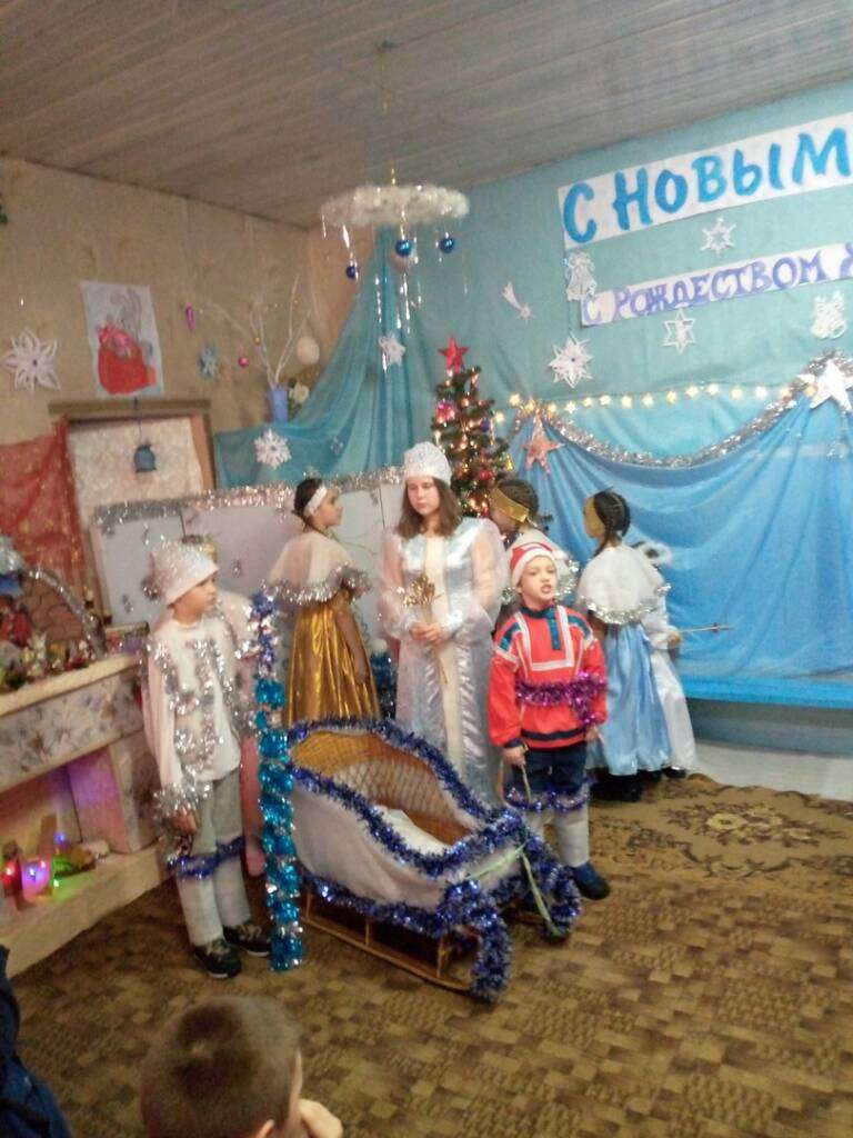 Рождественская ёлка в селе Тюково Клепиковского района