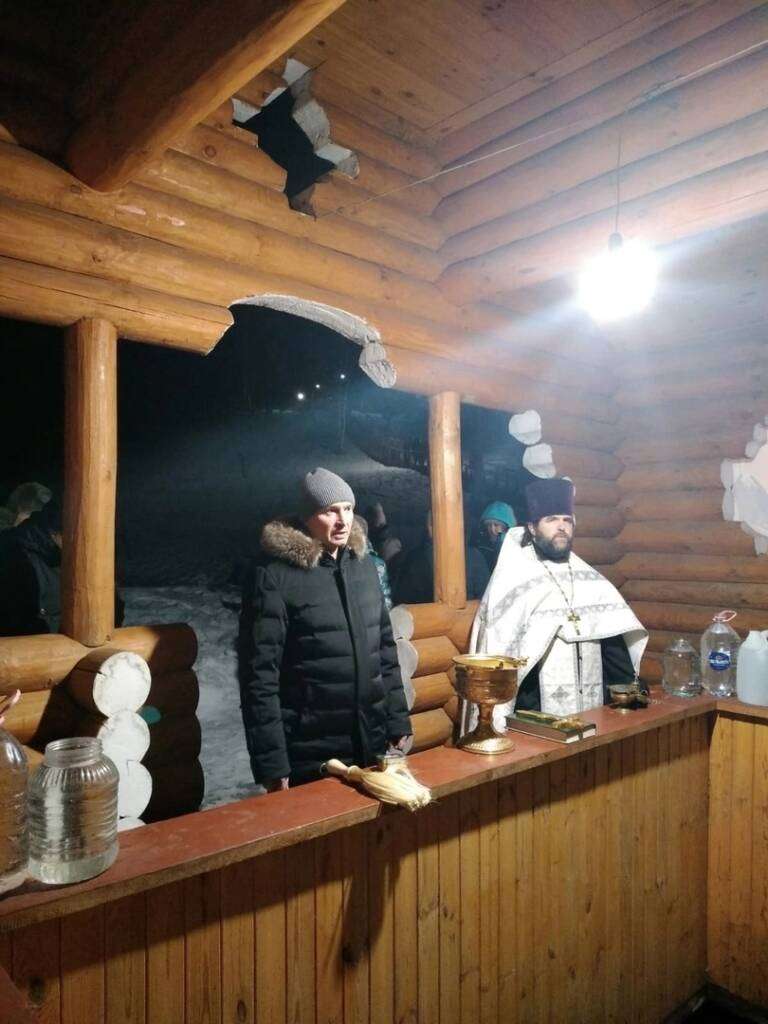 Великое освящение воды на Святом источнике близ села Токмаково Ермишинского района