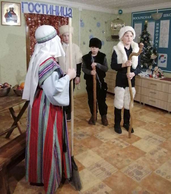 Рождественский праздник в воскресной школе Милостиво–Богородицкого монастыря поселка Кадом
