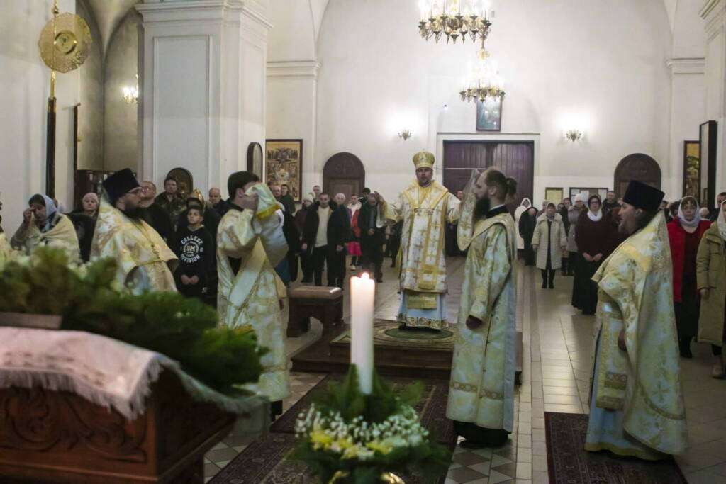 Праздник Рождества Христова в Вознесенском Кафедральном соборе города Касимова