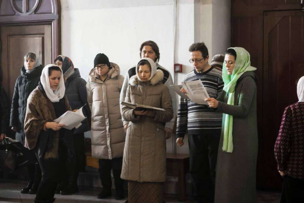 Божественная Литургия в Навечерие Богоявления в Вознесенском Кафедральном соборе города Касимова