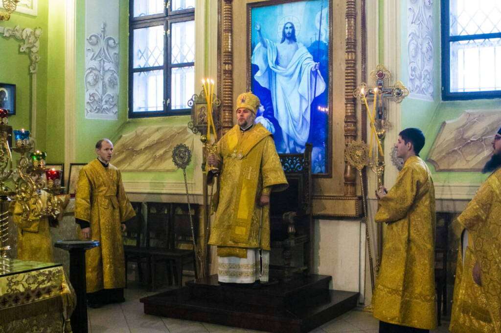 Божественная Литургия в Неделю 33-ю по Пятидесятнице в Вознесенском Кафедральном соборе города Касимова