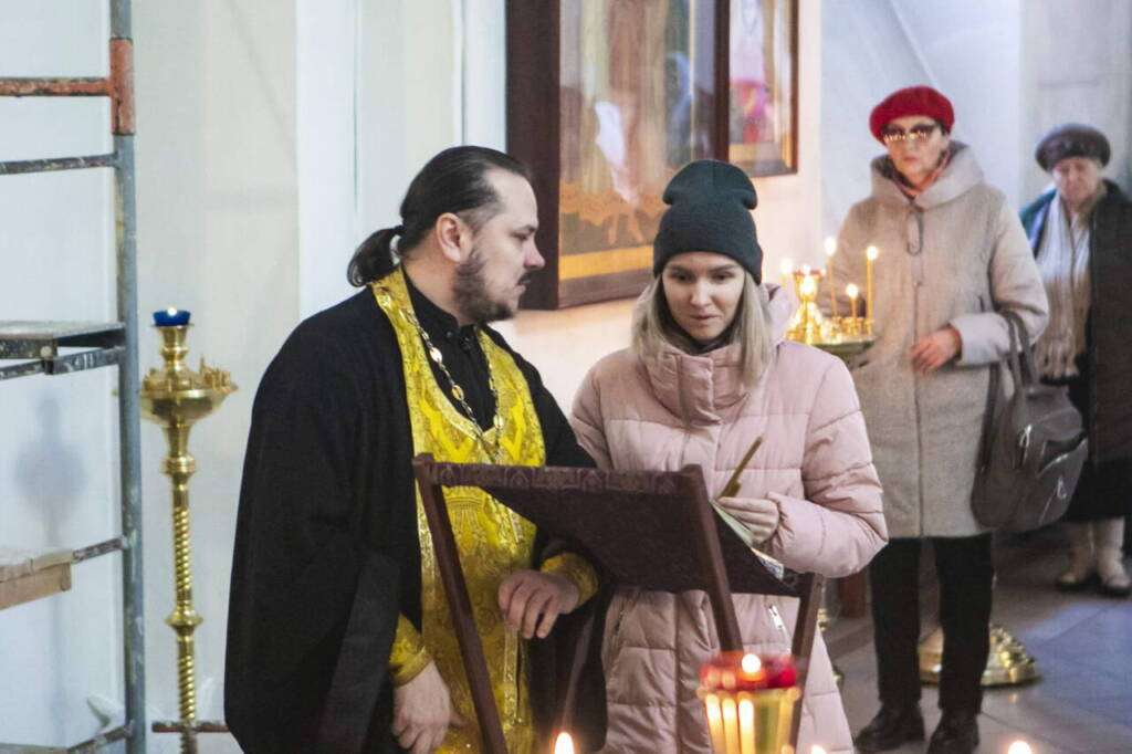 Божественная Литургия в Неделю о мытаре и фарисее в Вознесенском Кафедральном соборе города Касимова