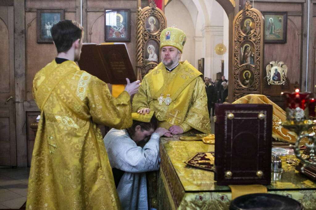 Божественная Литургия в Неделю о блудном сыне в Вознесенском Кафедральном соборе города Касимова