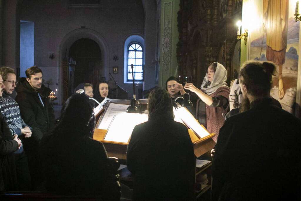 Вечернее богослужение и чин прощения в Вознесенском Кафедральном соборе города Касимова