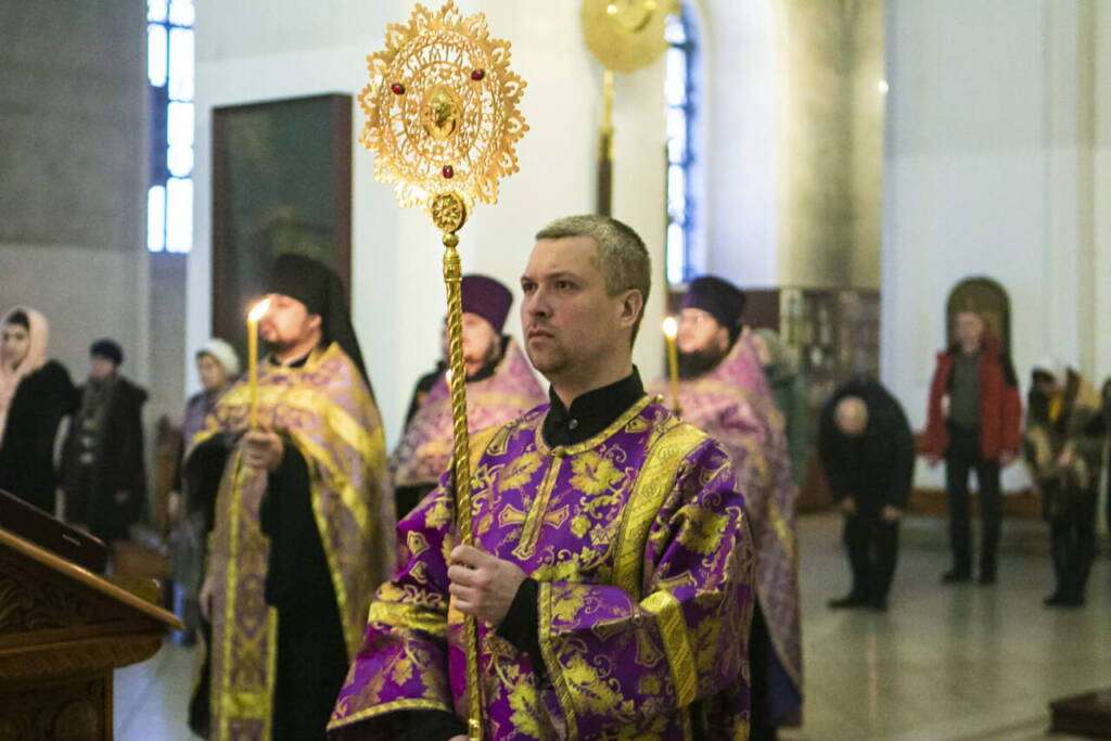 Всенощное бдение в канун Недели 2-й Великого поста в Вознесенском Кафедральном соборе города Касимова