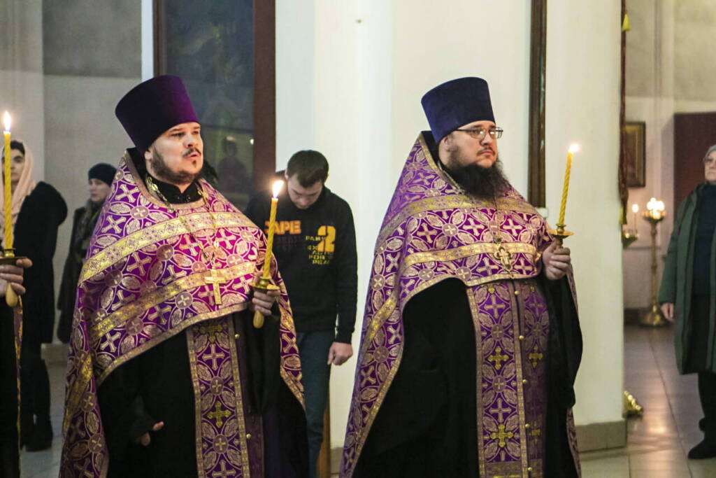 Всенощное бдение в канун Недели 2-й Великого поста в Вознесенском Кафедральном соборе города Касимова