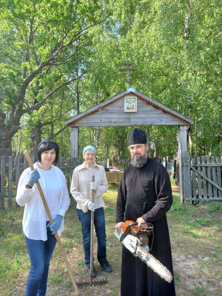 Благоустройство кладбища села Щербатовка Касимовского района