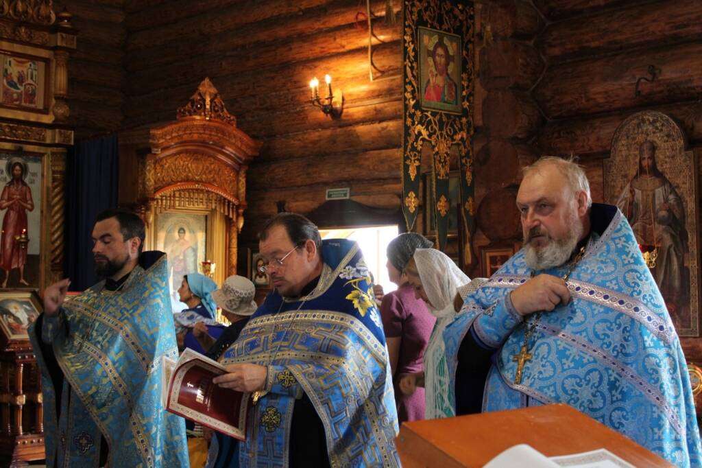 Соборное богослужение духовенства Сасовского округа в Троицком (Архангельском) храме