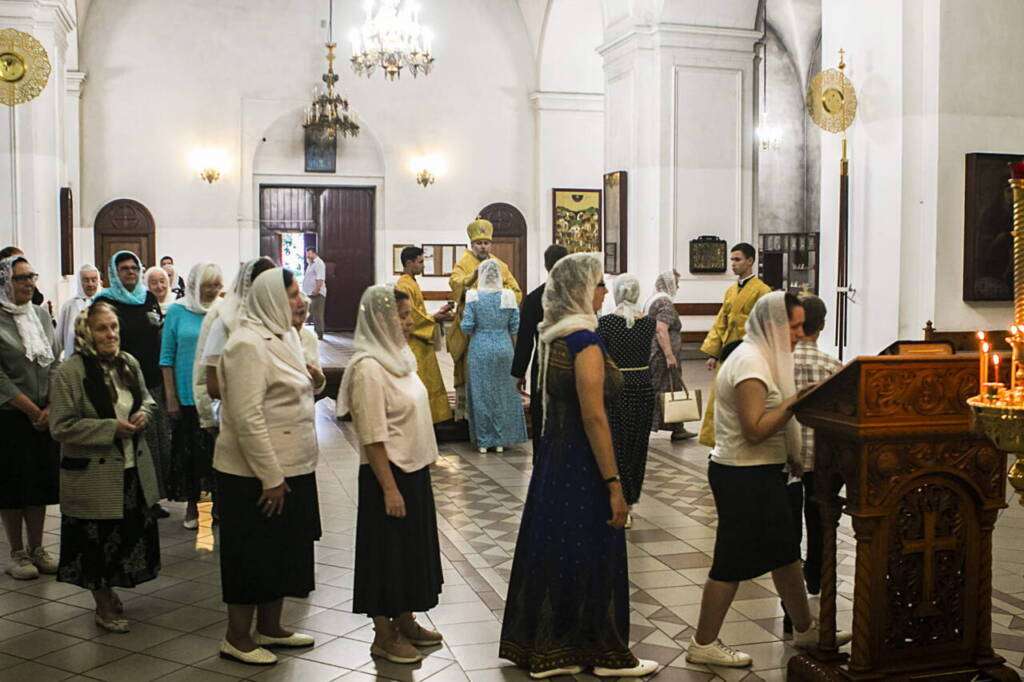 Всенощное бдение в канун Недели 13-й по Пятидесятнице в Вознесенском Кафедральном соборе города Касимова