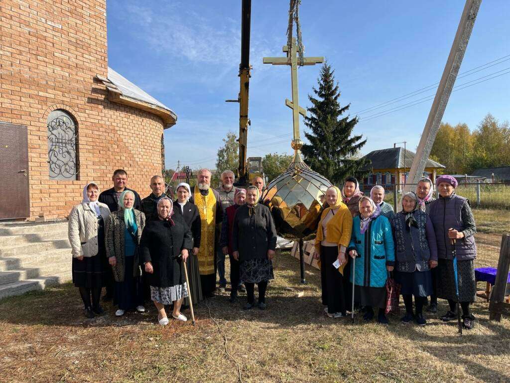 Освящение креста и купола для Никольского храма с. Вялсы Сасовского района
