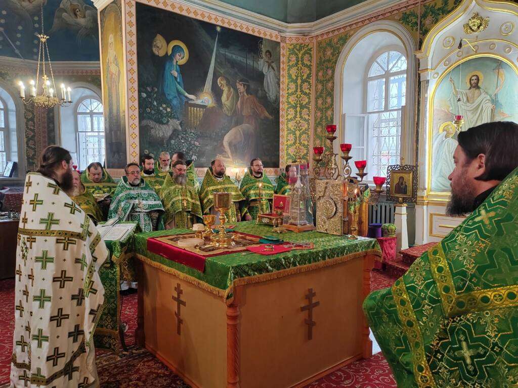 Соборное богослужение духовенства Касимовской епархии в Димитриевском храме п. Кадома