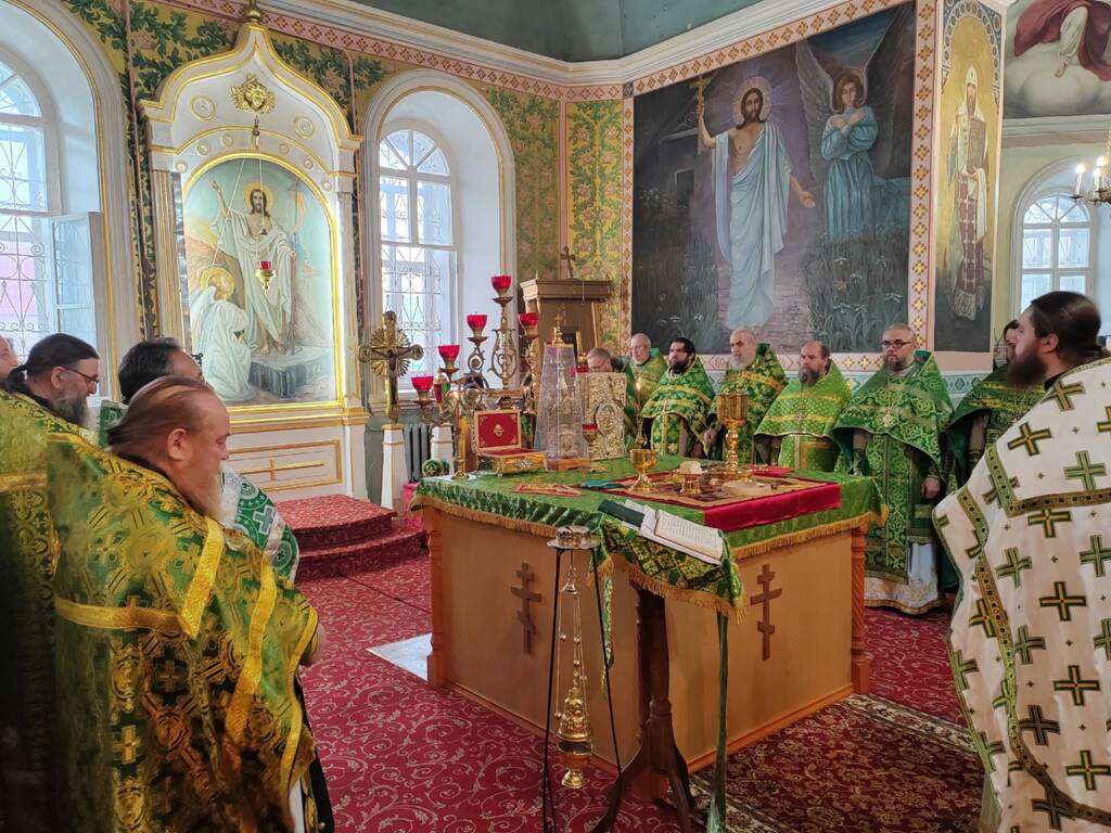 Соборное богослужение духовенства Касимовской епархии в Димитриевском храме п. Кадома