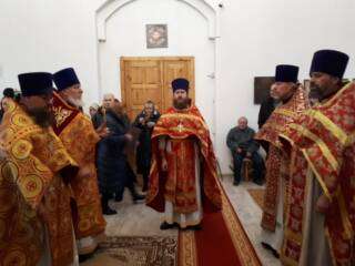 Соборное богослужение духовенства Елатомского благочиния в день памяти священномученика Николая Даневского