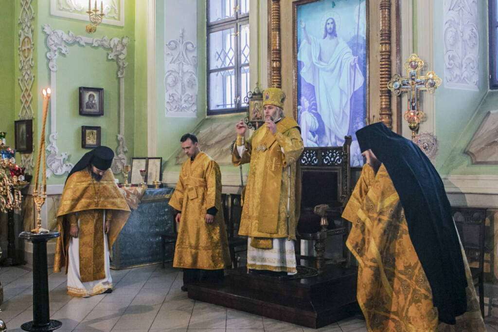 Божественная Литургия в Неделю 25-ю по Пятидесятнице в Вознесенском Кафедральном соборе города Касимова