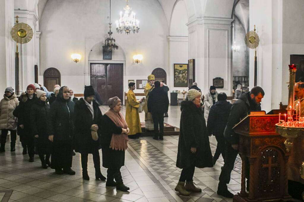 Всенощное бдение в канун Недели 27-й по Пятидесятнице в Вознесенском Кафедральном соборе города Касимова