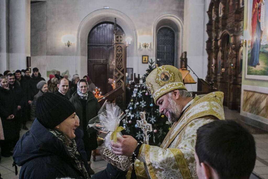 Великая Рождественская вечерня в Вознесенском Кафедральном соборе города Касимова