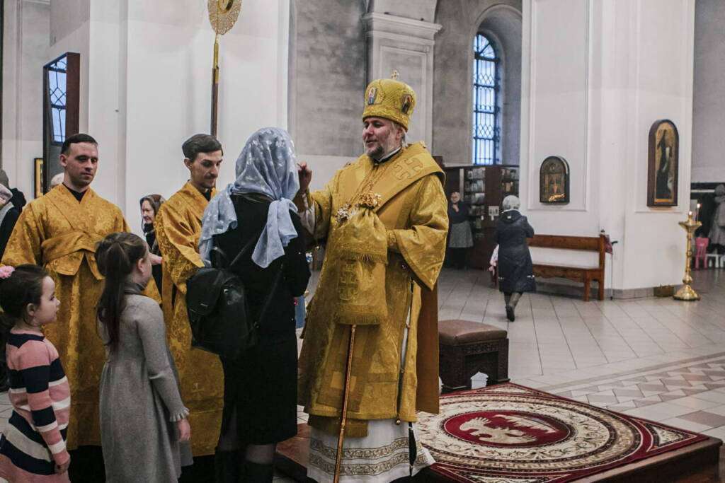 Всенощное бдение в канун Недели сыропустной в Вознесенском Кафедральном соборе города Касимова