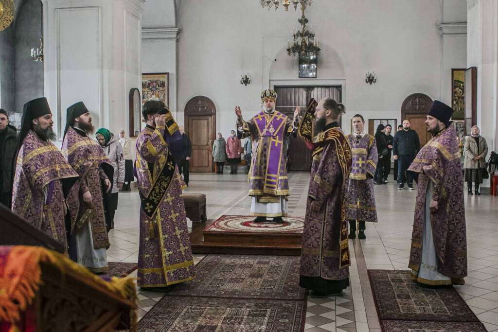 Божественная Литургия в празднование сорока мучеников Севастийских в Вознесенском Кафедральном соборе города Касимова