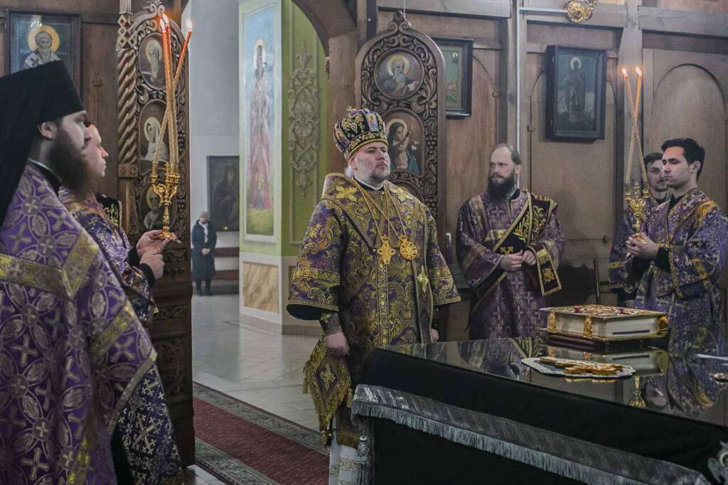 Всенощное бдение в канун Недели 1-й Великого поста в Вознесенском Кафедральном соборе города Касимова