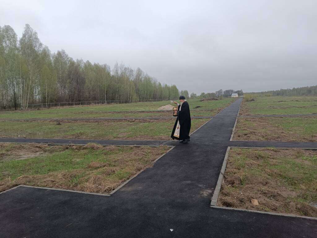 Освящения нового кладбища в селе Мосолово Шиловского района